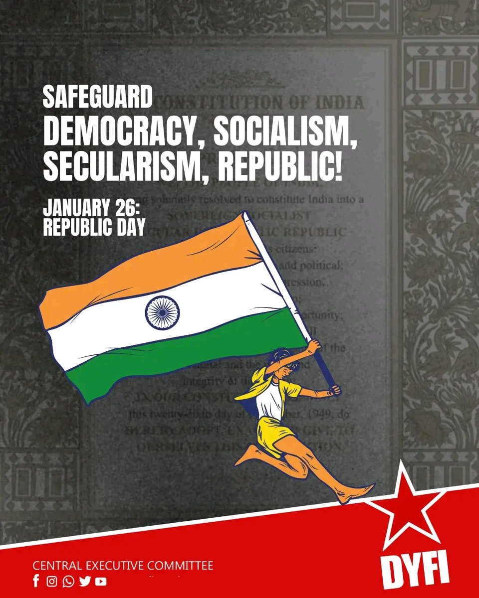 Safeguard the constitution. Safeguard the country!

#RepublicDay2026