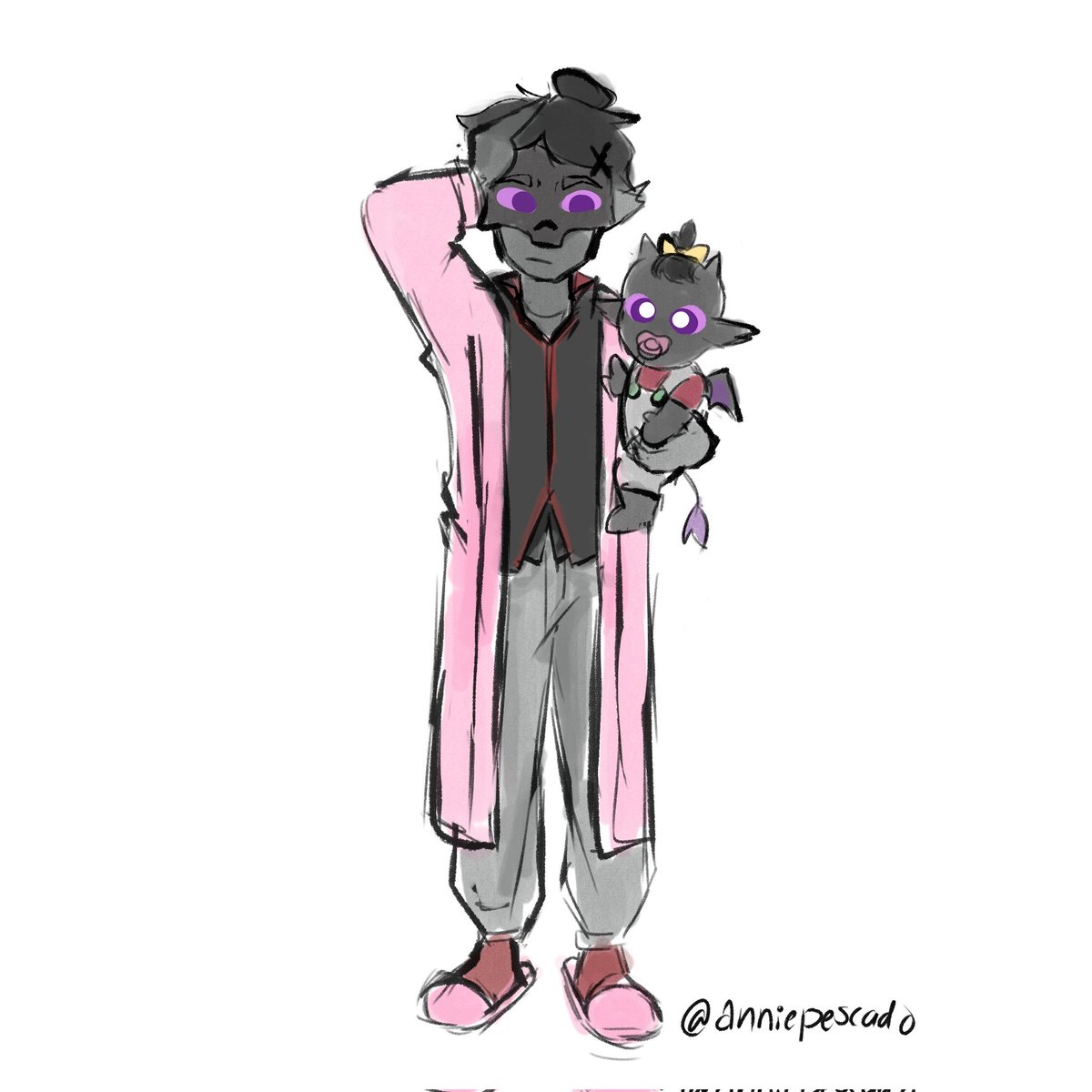 Hola * lo ignora todo el mundo* traigo un fanfic * lo abuchean*  les presento a mi pequeña y perfecta hija gea <3 y a su padre ig.. elrichmc...

archiveofourown.org/works/78330606

@/anniepescado gracias por el dibujo miamol ♥️