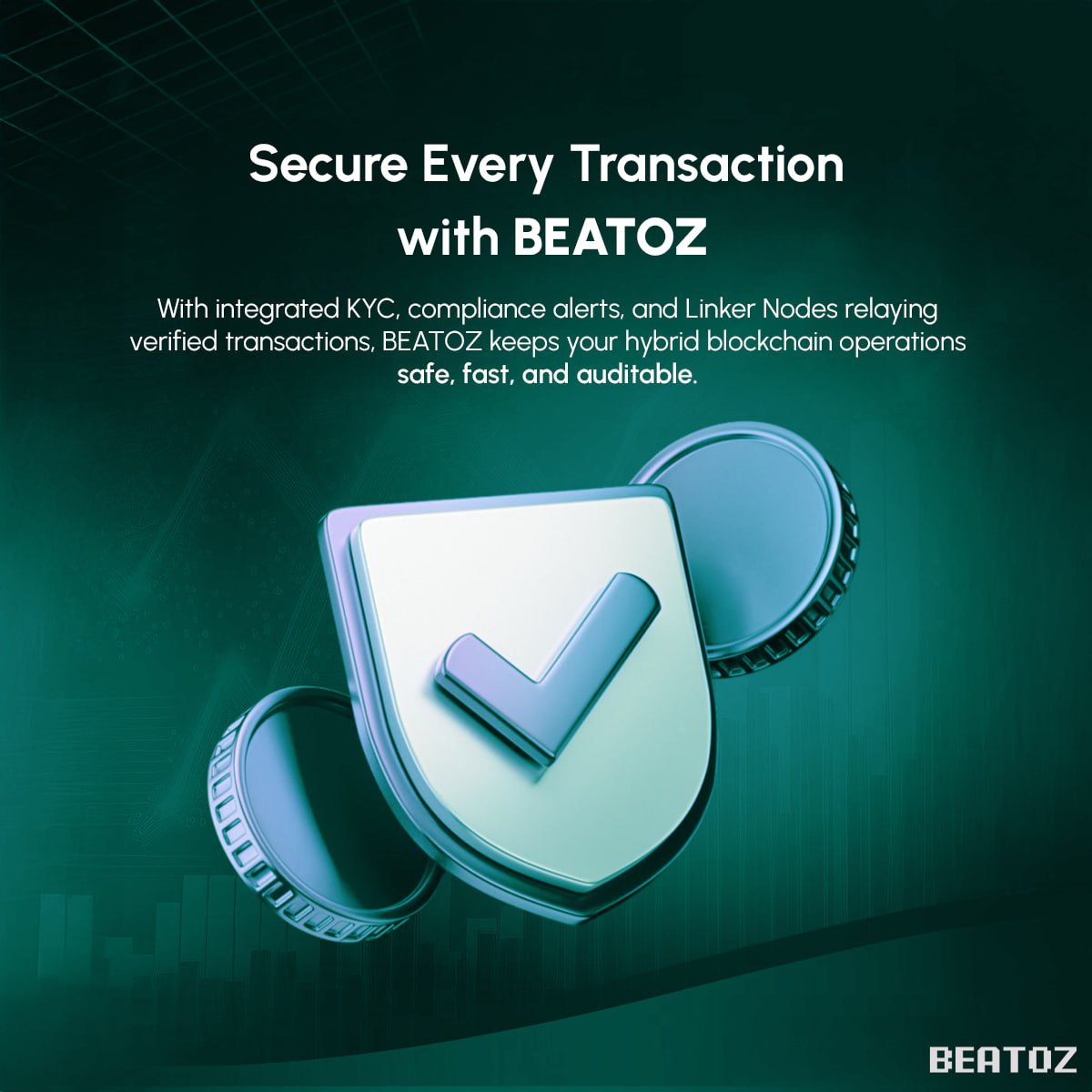 🚩Secure every transaction with <a href="/BEATOZOfficial/">BEATOZ</a> 

BEATOZ is a hybrid blockchain infrastructure designed for Real-World use cases.

It combines #privatechain control with #publicchain verification to ensure security, compliance readiness, and auditability.

#Web3 #Mainnet #crypto