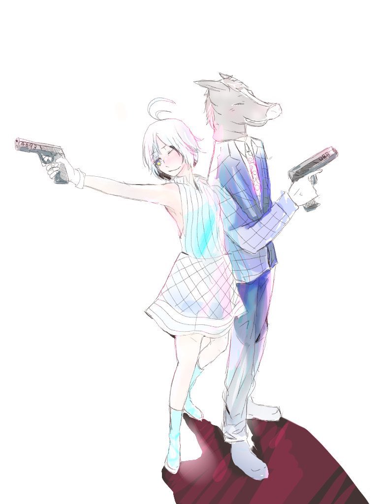 karesyatu's tweet photo. #ばあちゃる 
  #SiroArt 
ふたりの気に入ってる仲良しイラストです😊😊 https://t.co/7gK4Lipl6Z