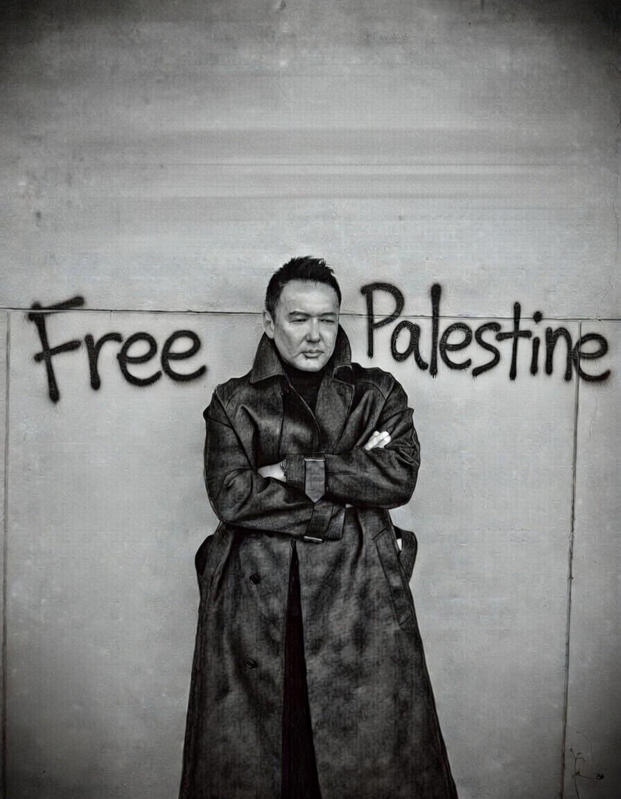 Japanese actor-turned-politician Taro Yamamoto #FreePalestine