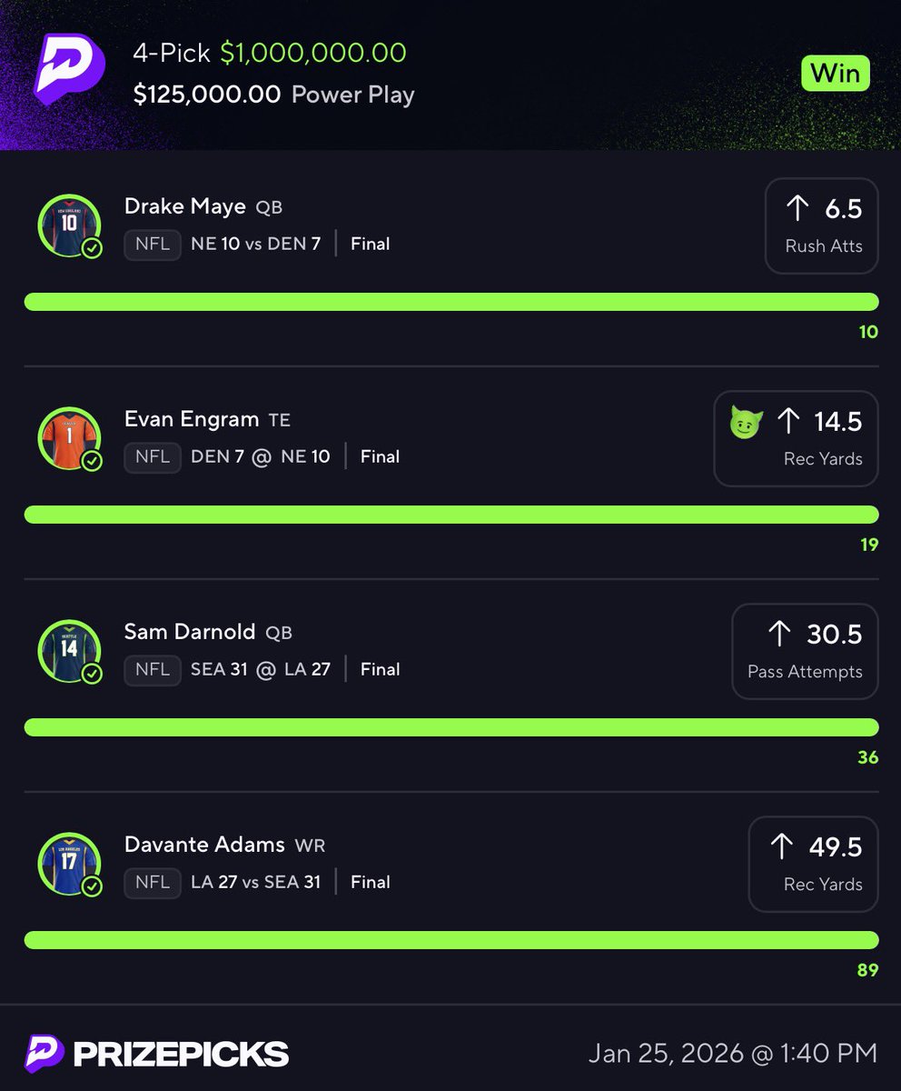 cdl_aim's tweet image. $850 to 12 random followers who:

LIKES, RTs &amp;amp; COMMENTS below🔥

PREMIUM CASHED A NFL PRIZEPICKS 10x NUKE FOR $1,000,000👀🪬

🚨𝙋𝙍𝙀𝙈𝙄𝙐𝙈 𝘿𝙄𝙎𝘾𝙊𝙐𝙉𝙏 𝙇𝙄𝙉𝙆
👉🏽winible.com/aimcdl

#GamblingX #GamblingTwitter #PrizePicks #AimsHQ #PrizePicks #PrizePicksNFL #NFL