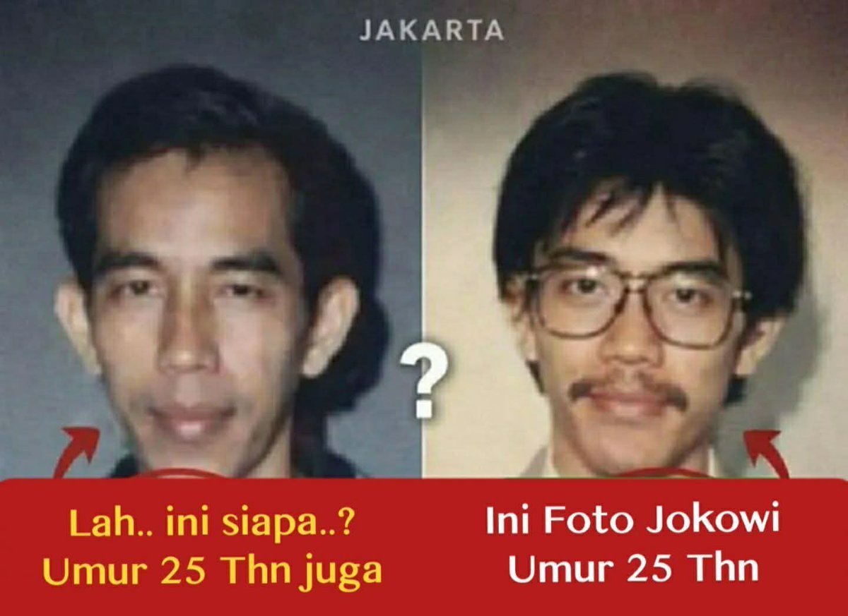 ::
Hanya RAKYAT AKAL SEHAT yg dapat membedakan 2 orang dalam foto ini.
Jadi yg masih Tolol gosah bilang : Rakyat yg mana Jan semua diatas namakan rakyat. Ok.?
Tetaplah bodoh agar Gibran punya dukungan.

#GerakanMakzulkanGibran 
*Bar Es Krim 
••