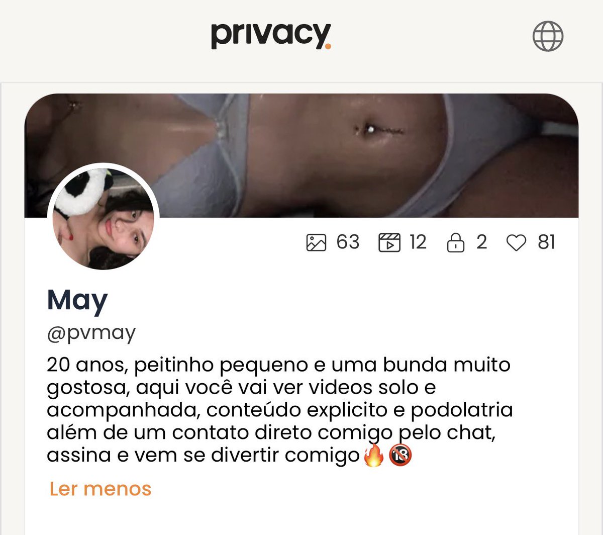 privmaay's tweet photo. Estou sempre online por lá conversando com vcs! •Link: https://t.co/Pv4RTEfTP3 •
Diversas midias bem gostosas já postadas, vem aproveitar💕 https://t.co/6wWGmlQYZG