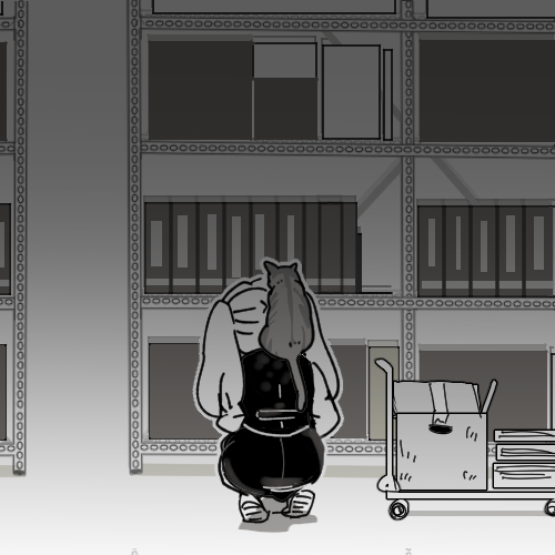 隙あらば職場にいる猫に乗られている・・・