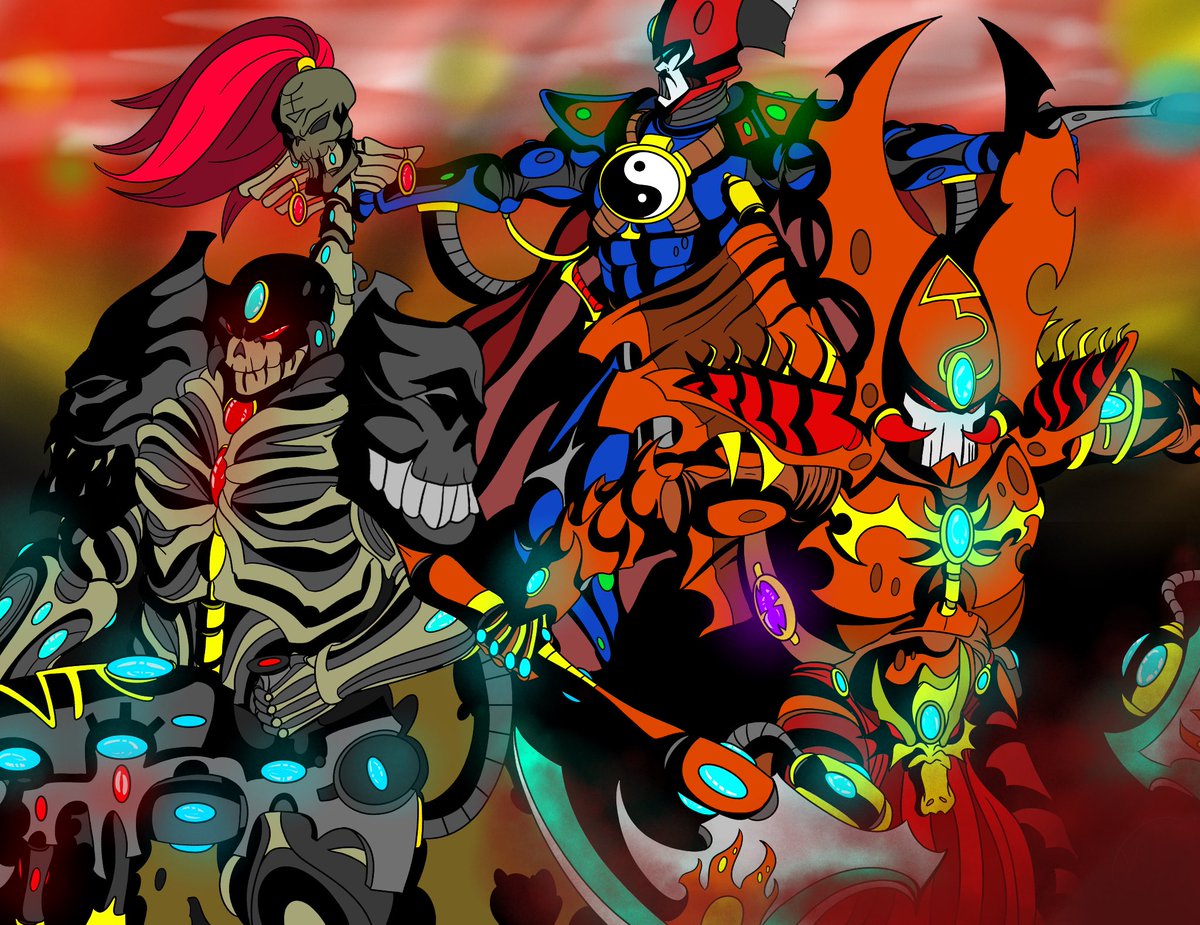 Kulo_lock's tweet image. Finally drew some phoenix lords