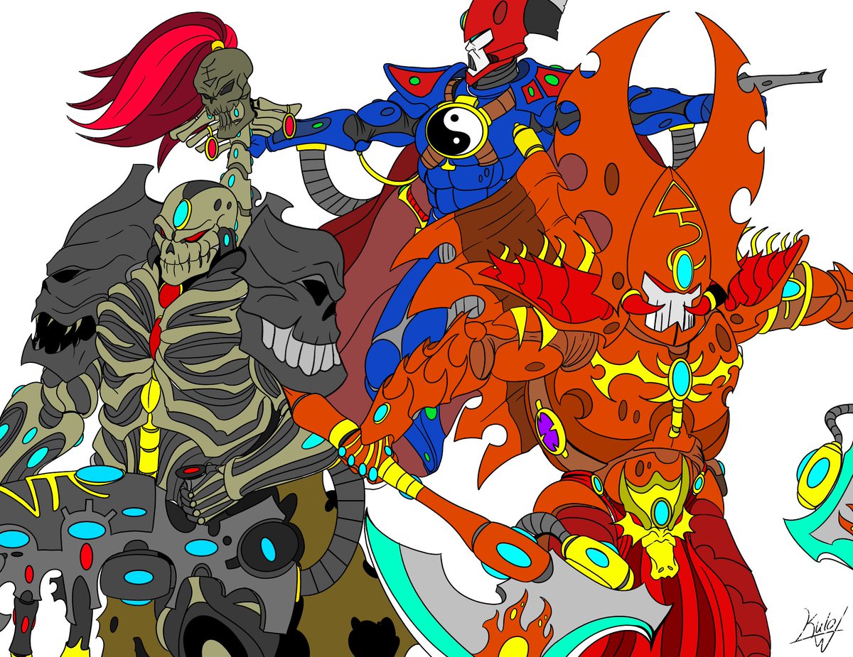 Kulo_lock's tweet image. Finally drew some phoenix lords