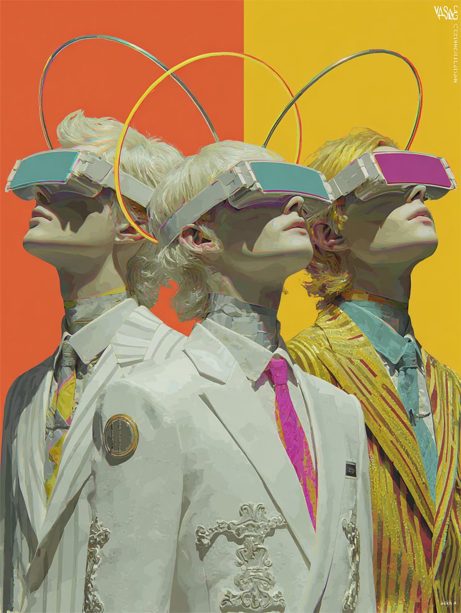 phokuinc's tweet image. Neon horizons, tailored memories, VR optimism.
#Vaporwave #CyberAesthetic #DigitalCollage