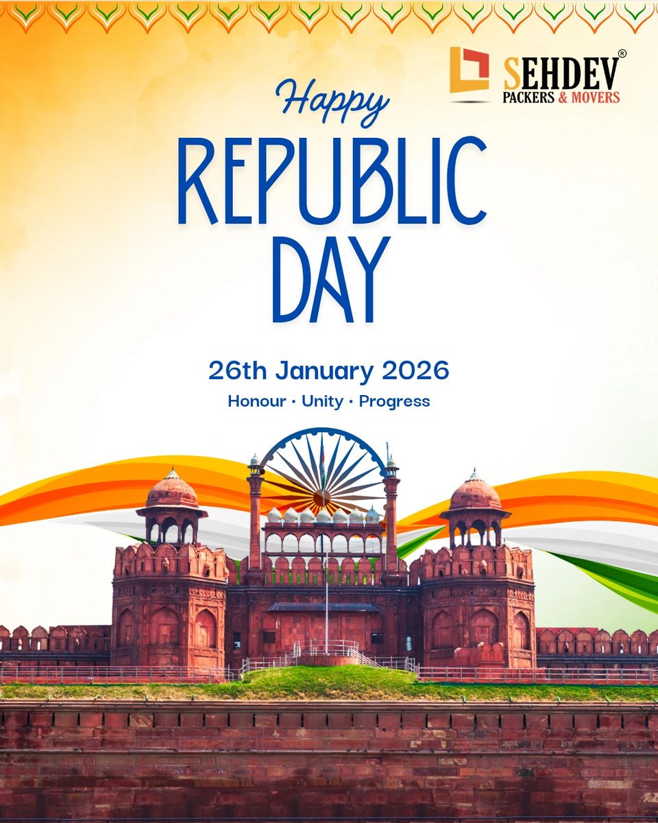 Sehdevpackers's tweet photo. #RepublicDay2026 #26January #SehdevPackersAndMovers #PackersAndMoversGurugram #ProudToBeIndian #TrustedMovers https://t.co/vL6omfT1Rq