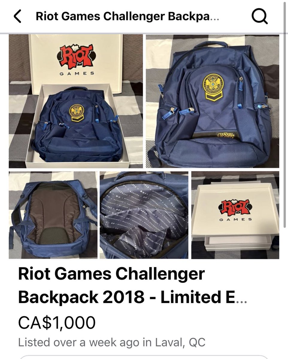 Challengerバックパック 2018 League of Legends League Of Legends Challenger Backpack 2018 Season 8 Blue Riot