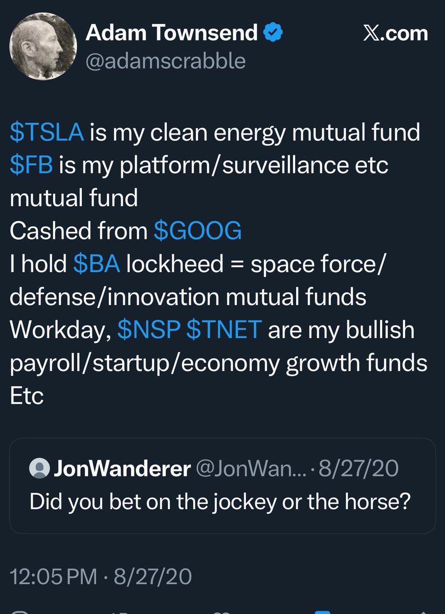 adamscrabble's tweet photo. I buy the companies that can exploit/ build/ ecosystem’ize and stack their platform. 

I don’t attempt to be smart https://t.co/j9vbgu6tDd