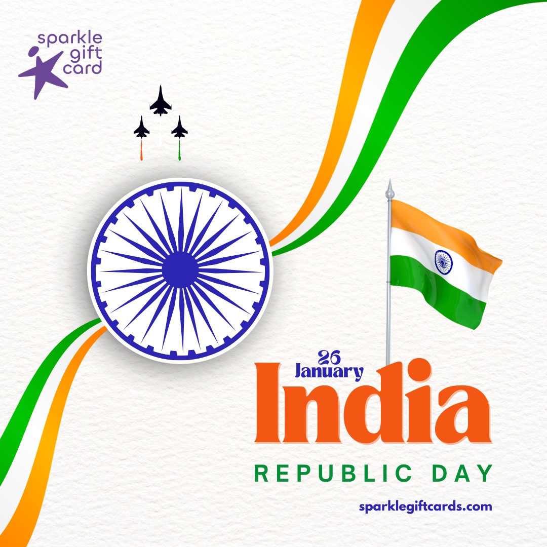 SparkleGiftCard's tweet photo. 🇮🇳 This Republic Day, gift more than a present—gift purpose.
Sparkle Gift Cards empower causes that matter. ✨
Celebrate unity. Inspire change.
https://t.co/SKqtYMrhQ7
#RepublicDay #GiftASparkle https://t.co/6ckKR5WmfV