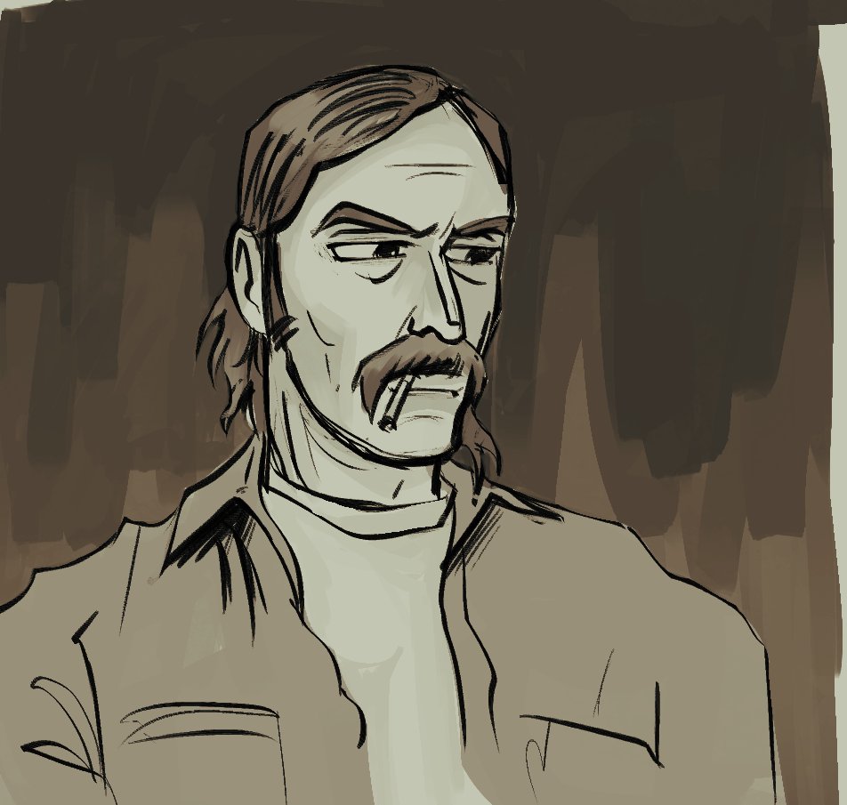 camo93S's tweet image. daily sketch 07 just a quick rust cohle

#truedetective #td