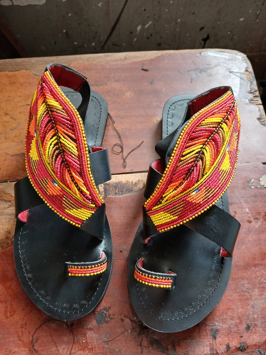 nziokamul1's tweet image. Beaded sandlas