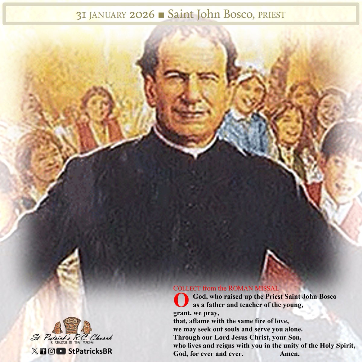 Saint John Bosco,
pray for us!