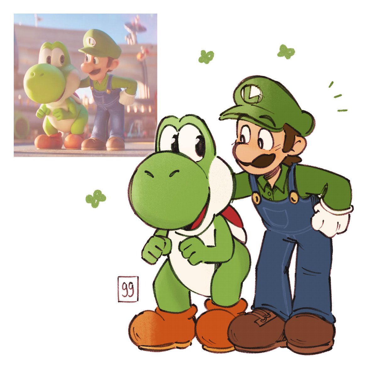 green pals :]]
#supermariogalaxymovie