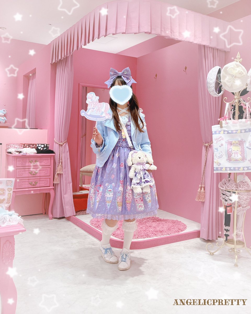 🎀お客様スナップ🎀 Decoration Ice Creamジャンパースカートでご来店