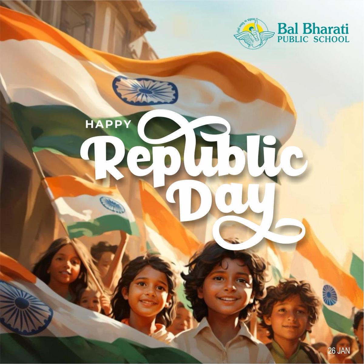 Let us honour the Constitution of India and reaffirm our commitment to the values of justice, liberty, equality, and fraternity.
Proud to be an Indian. Happy Republic Day 🇮🇳
bbpsnoida.balbharati.org/happy-republic…