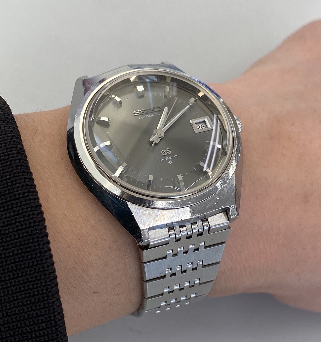 OgreCottonCandy's tweet photo. 本日の腕時計
買ってしまいました…
SEIKO 61GS(6145-8050)
初めての諏訪精工舎製の時計で
GSとしては2本目です🦉
#SEIKO
#GRAND_SEIKO
#61GS
#鬼わた時計 https://t.co/O5bwS3pbsM