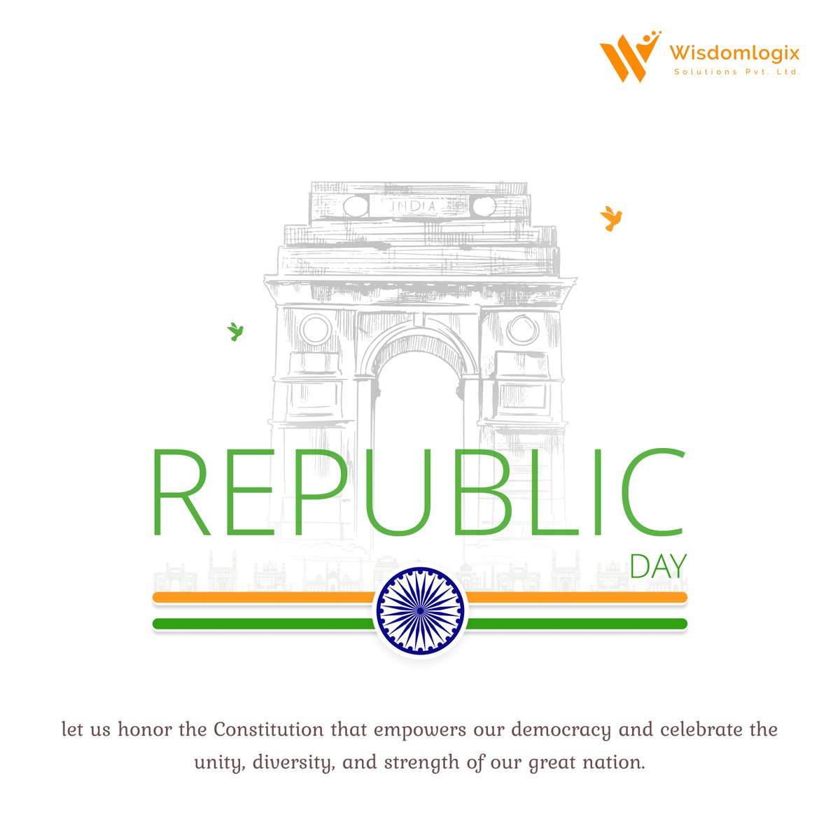 wisdomlogix's tweet photo. 🇮🇳 Happy Republic Day! 🇮🇳

Celebrating the spirit of democracy, innovation, and growth.

At Wisdomlogix, we are proud to build smart technology solutions that empower businesses across India.

Together, let’s grow, innovate, and move India forward.
 Jai Hind! 🇮🇳

#Wisdomlogix https://t.co/t4n7sE2uho
