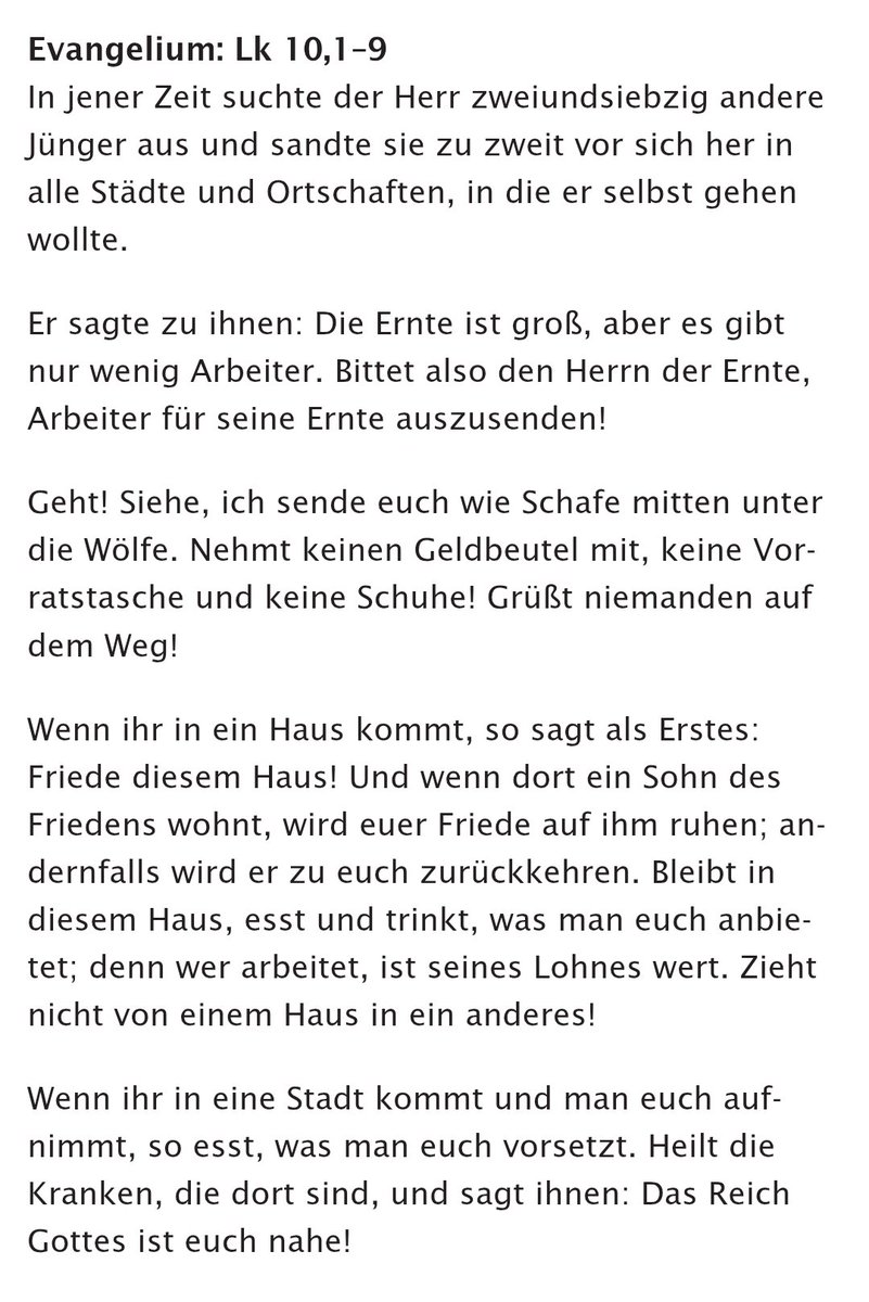 Guten Morgen!

Lesung und Evangelium zum Tag #Christentum #katholisch