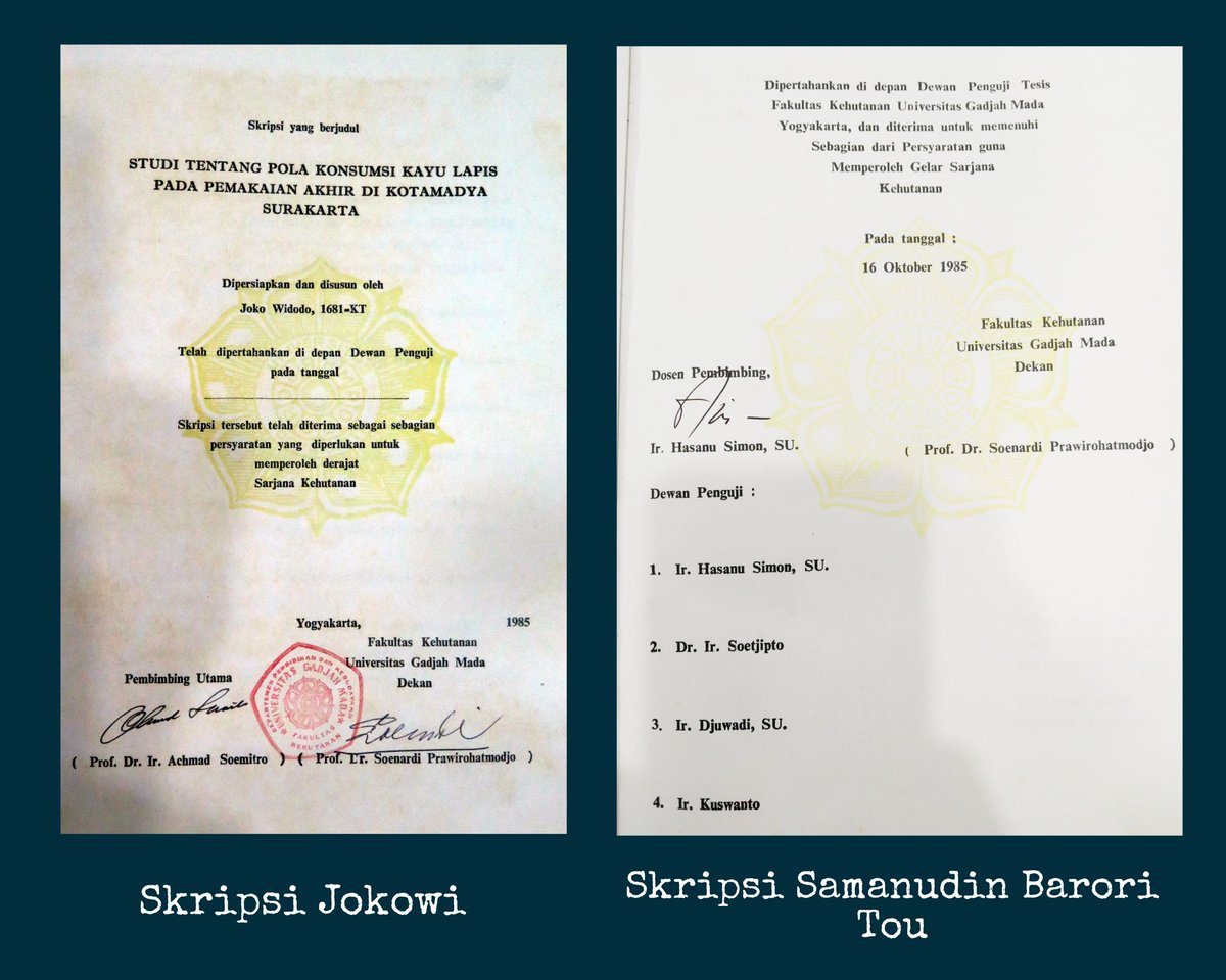 Nah pertanyaan buat yg pernah bikin skripsi..

Mestinya ngalami dong waktu ngubek² perpus. sekedar nyari contoh format skripsi² senior 
(Ehm)? 

Nah skripsi mereka berdua ini beda format..niru siapa coba? 😂

Nemu motifnya kan knp skripsi² tahun atasnya juga raib dari perpus Fkt?