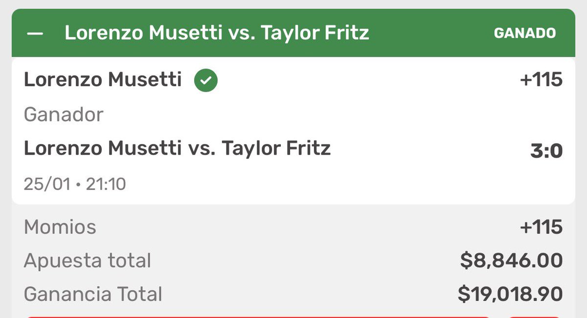 $2000 entre los RT Y ❤️

Reto escalera $2500 >> $19.000 ✅

Paso 1 - AMBOS MARCAN ⚽️
Paso 2 - TD PUCA NACUA 🏈
Paso 3 - LOLO MUSETTI 🎾

Así de simple convertimos casi $20.000 con tan solo $2500 

Estamos afilando todo para un FEBRERO 💘🐨 de LOCOS 

LA KOALANETA 🫵🏼🚍🚍🐨🐨