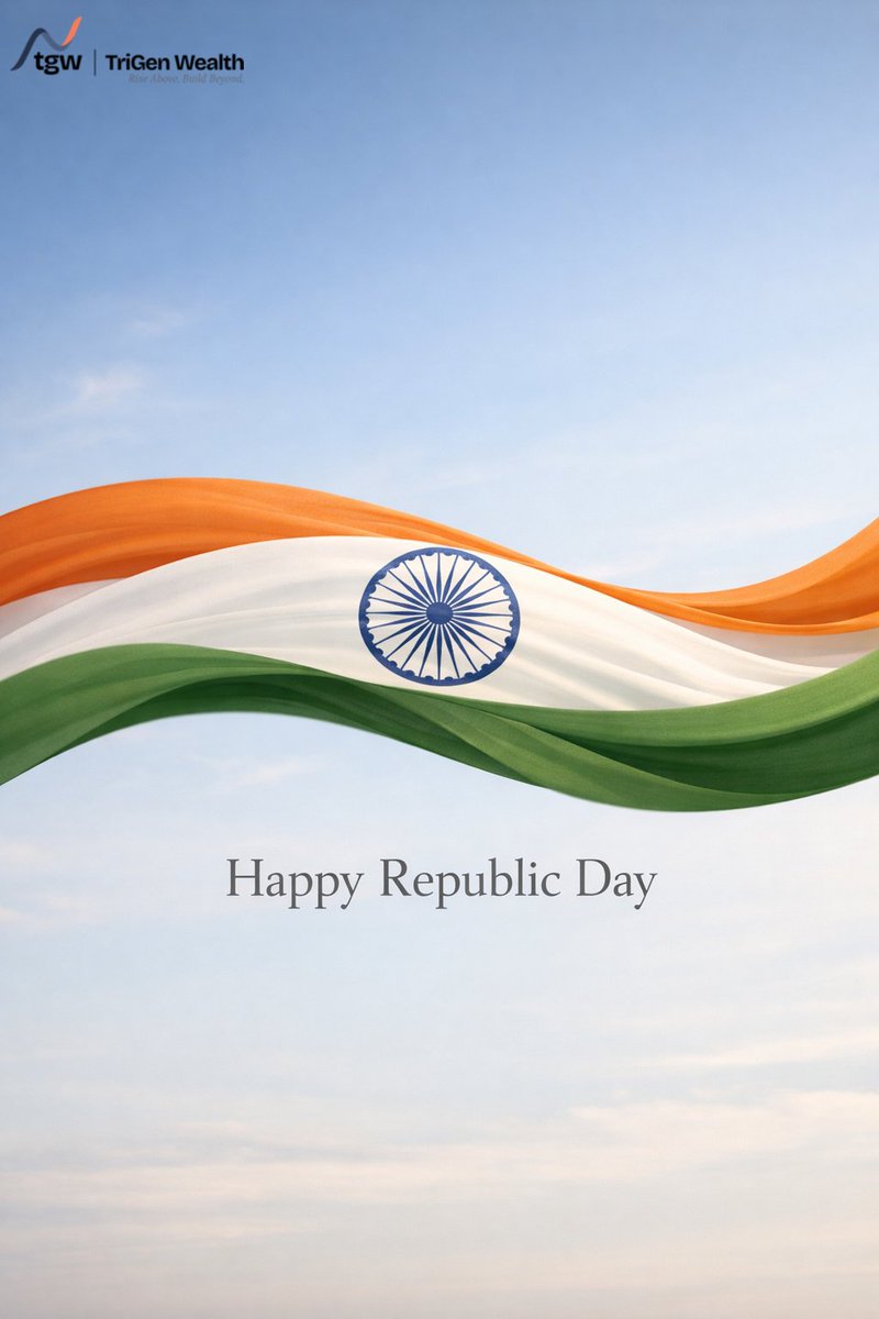 TriGenWealth's tweet photo. Happy Republic Day 

Honouring the values that shape our Republic. 
Committed to trust. Committed to the long term. 

With confidence in the years ahead. 

- TriGen Wealth 

#TheBestIsYetToCome #RepublicDay #TriGenWealth #RiseAboveBuildBeyond https://t.co/47PiSvHofU