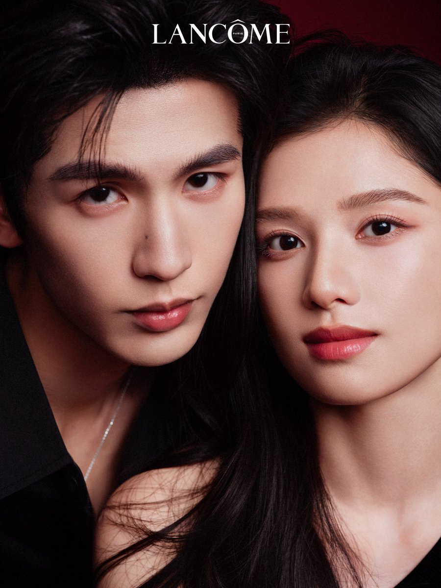 ForCdrama's tweet image. #ZhangLinghe #ZhangJingyi for LANCOME.