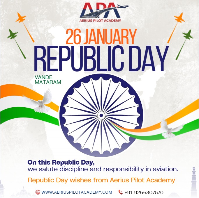 aeriusaviators's tweet photo. 🇮🇳✨ 26 January | Republic Day ✨🇮🇳
Today, we celebrate the spirit of our Constitution — discipline, responsibility, and unity, values that guide us both on the ground and in the skies ✈️🛫 https://t.co/Smh1A3dcMD