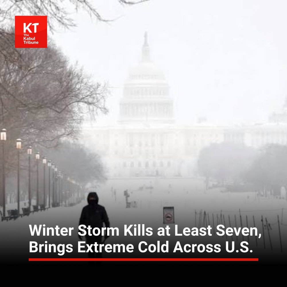 TheKabultribun's tweet image. A #powerful winter #storm has brought dangerous cold, heavy #snow and #freezing rain across large parts of the #United States, leaving at least seven people #dead and millions under weather #alerts, NBC reported.
thekabultribune.com/en/0005097