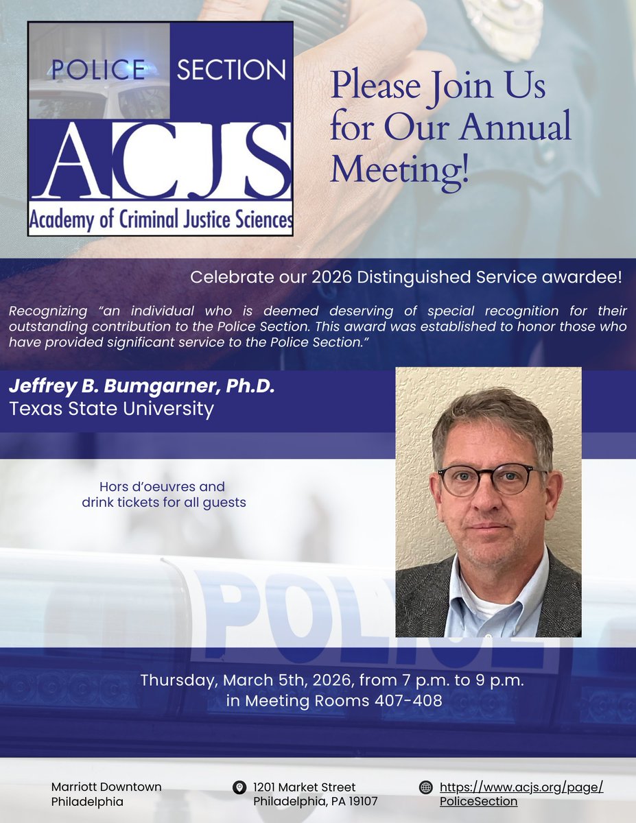 ACJS Police Section tweet media