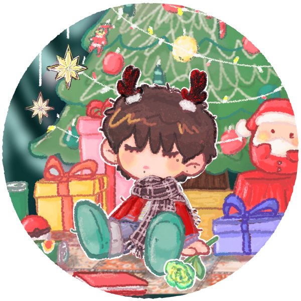 특전이라고 그린건데 배송 자꾸 밀려서 그냥 11달 미리 크리스마스 그림 그린 사람됨