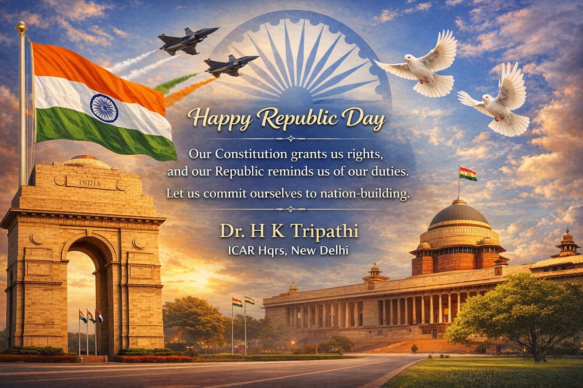 harishicar's tweet photo. गणतंत्र दिवस की हार्दिक शुभकामनाएं #RepublicDay2026 
#democracy https://t.co/FfD3yvaR8Z