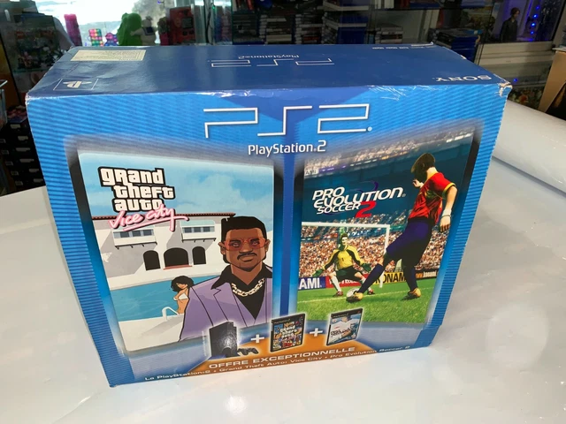 The Grand Theft Auto: Vice City and Pro Evolution Soccer 2 PS2 bundle