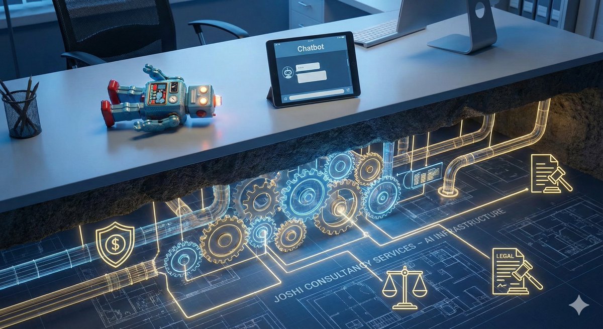 The "AI Toy" phase is over. 🧸🚫

Real AI isn't a chat window. It’s invisible infrastructure.

At JCS, we don't build toys. We architect business logic that thinks. 
🔹Risk Anomaly Detection 
🔹Predictive Inventory 
🔹Contract Triage

Tired of experiments? Let's build ROI. 🏗️