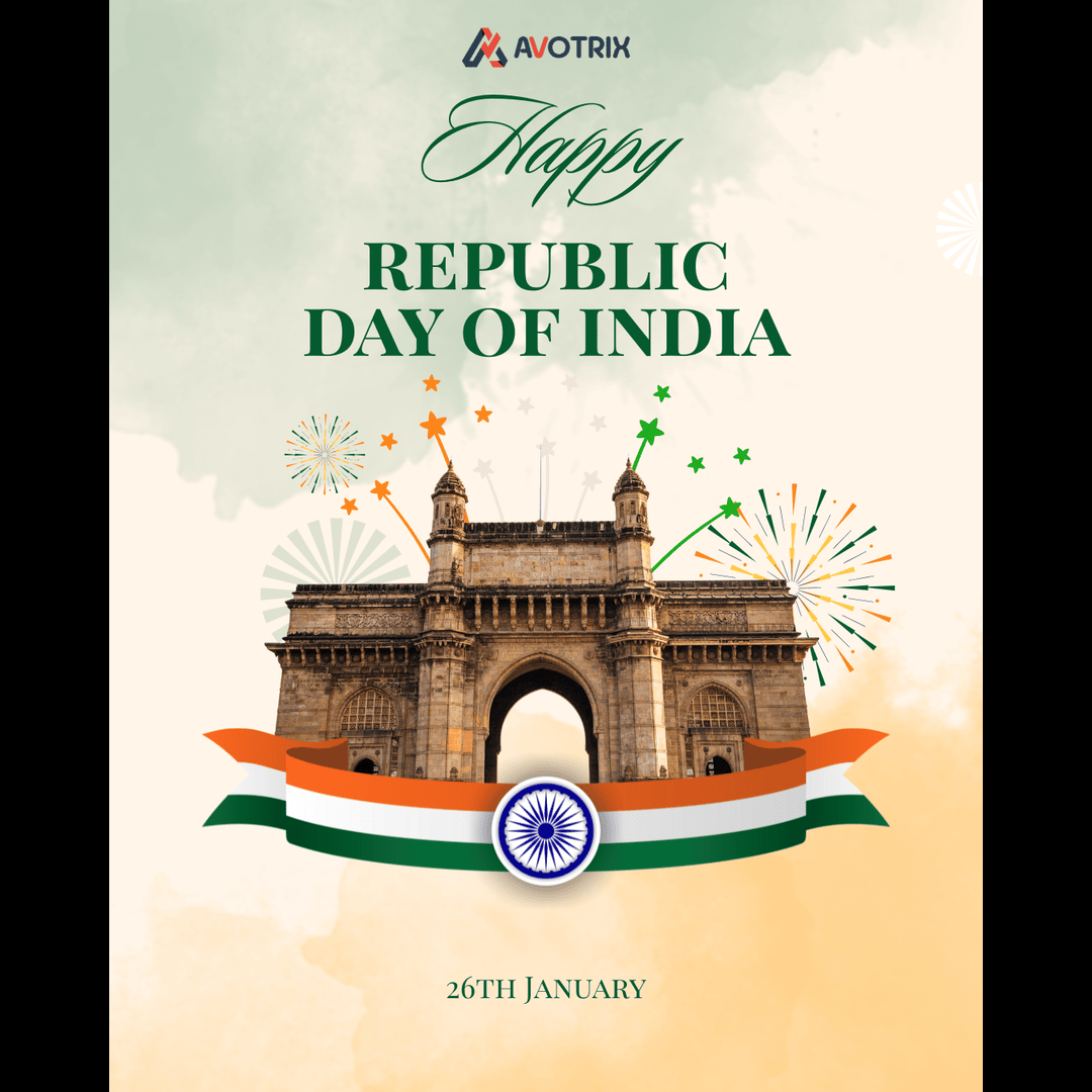 🇮🇳 Celebrating the spirit of unity, integrity, and democracy.
On this Republic Day, we salute the Constitution that guides our nation forward.
Happy Republic Day! 🇮🇳

Team Avotrix
#RepublicDay #ProudIndian