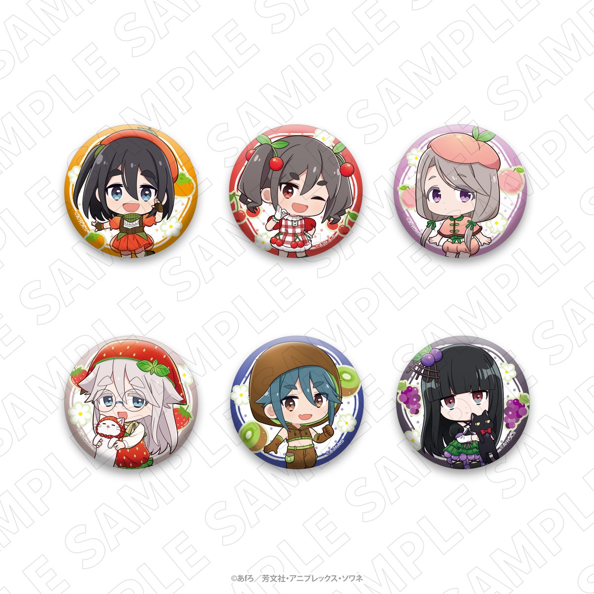 TVアニメ『#mono』 商品紹介①】 ・トレーディング缶バッジ（全6種