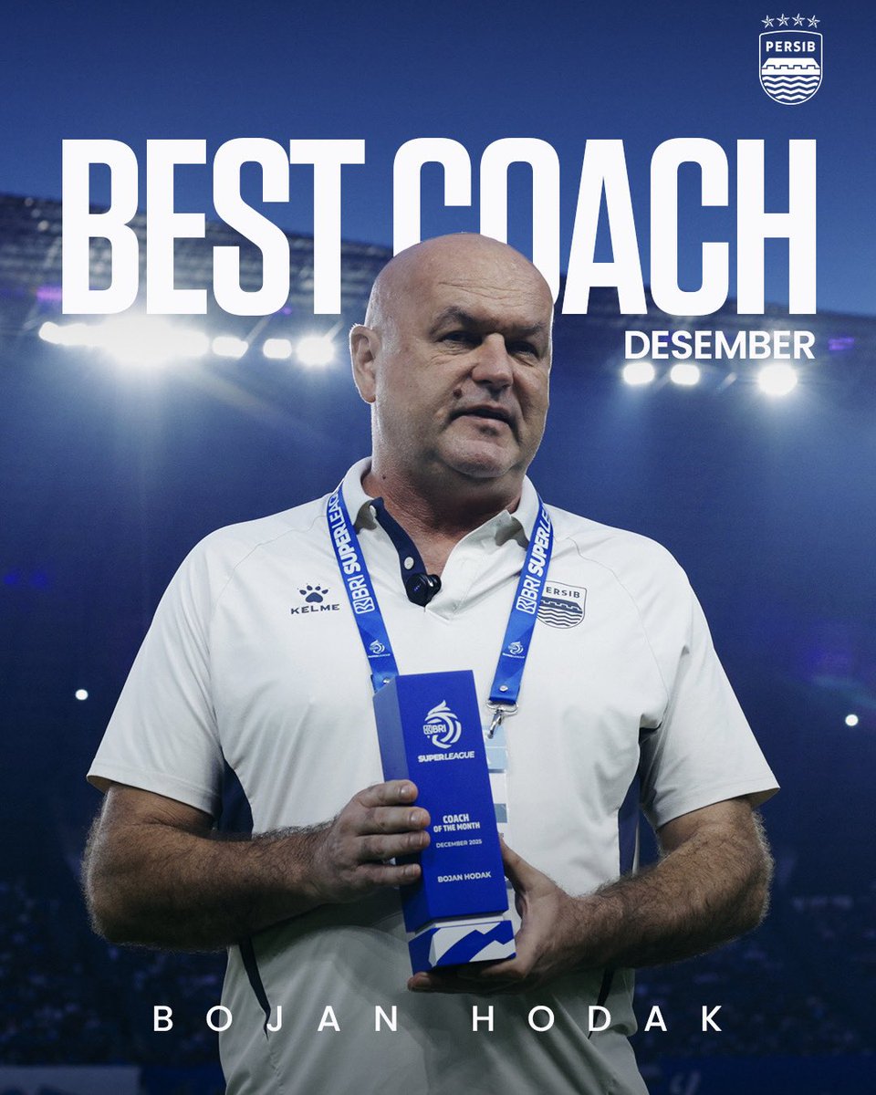 Coach Bojan Hodak terpilih sebagai Coach of the Month edisi bulan Desember.

Our masterclass, Bojan 💙

#WeArePERSIB