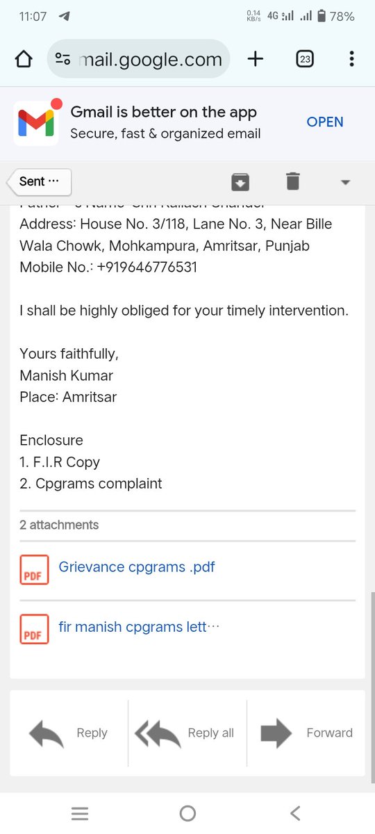 Despite FIR No. 0003/2025 (10.01.2025), PS Mohkampura, police failed to act for 1 year.
No arrest. No charge sheet. No response.
Kindly intervene.
<a href="/DGPPunjabPolice/">DGP Punjab Police</a> <a href="/PunjabPoliceInd/">Punjab Police India</a> @CPAmritsar
#PoliceNegligence #justica <a href="/HMOIndia/">गृहमंत्री कार्यालय, HMO India</a> <a href="/PMOIndia/">PMO India</a> <a href="/BhagwantMann/">Bhagwant Mann</a> <a href="/harjotbains/">Harjot Singh Bains</a>
