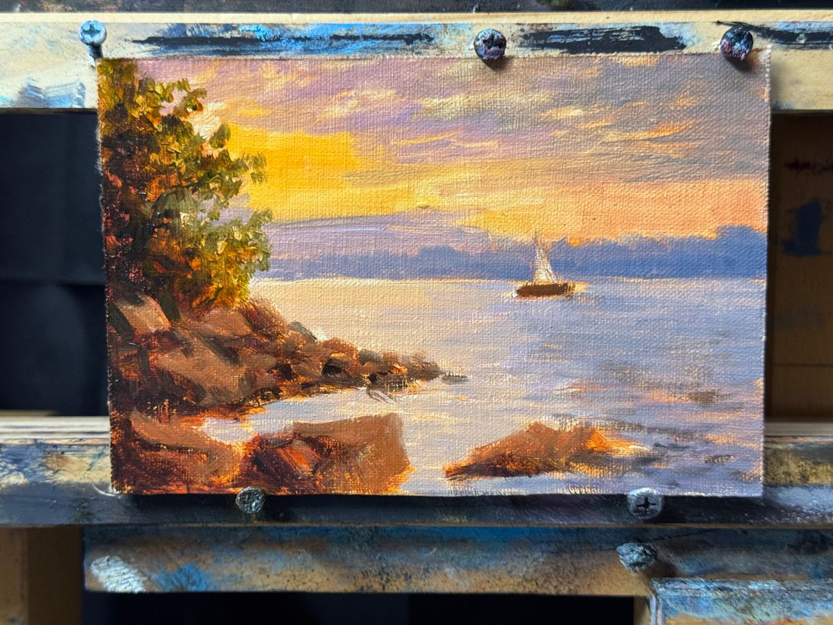 ArtistVidal's tweet photo. Discover the enchanting "Sail Away," a stunning new artwork that captures the essence of adventure and tranquillity. It features a beautifully crafted vintage-style frame that adds a timeless touch. Dive into this masterpiece here: https://t.co/YsLsJgIOcw  #ArtLovers #ClassicArt https://t.co/jyDvCGr7ln