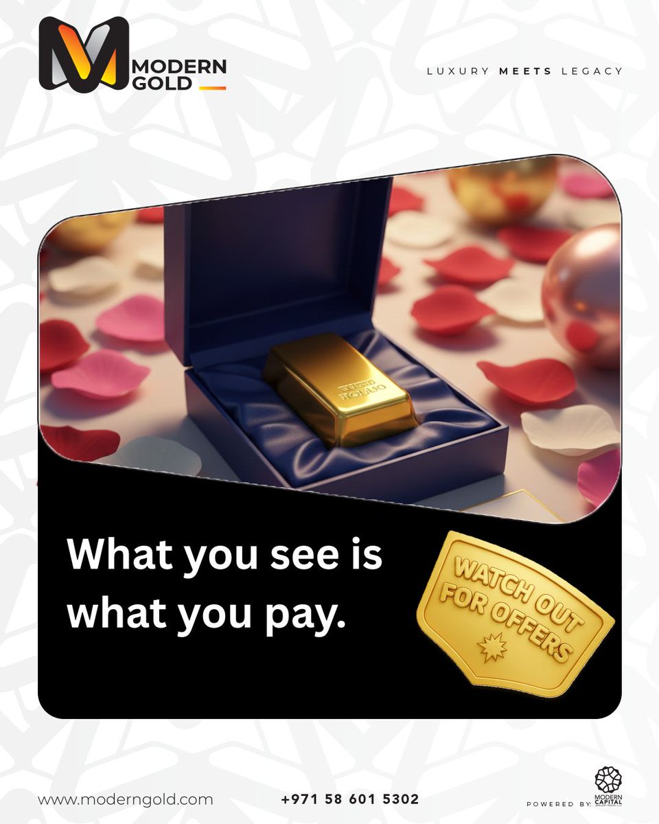 moderngold_uae's tweet photo. Secure gold.
Secure delivery.
Limited time offer ⏳
• 0 making charges
• 0 delivery charges
• Fast and secure delivery across the UAE
• 48 hrs delivery in UAE
#ModernGold #SecureDelivery #DubaiGold #GoldBars #InvestSmart https://t.co/wXMhQo5kGF