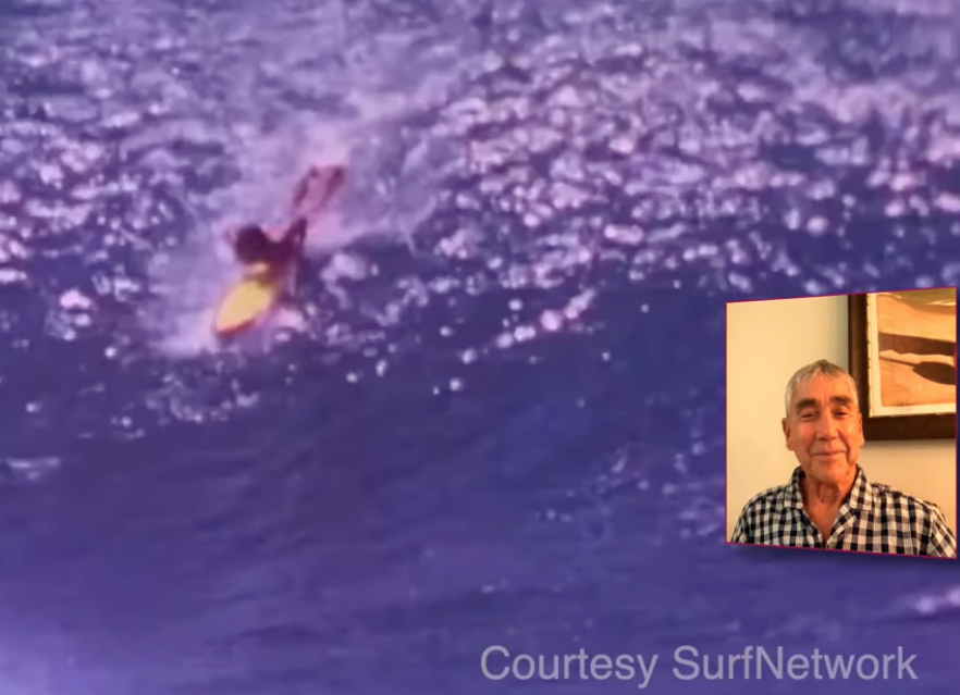 I asked Gerry Lopez what is he thinking at this moment?
Gerry:  "You have already chosen the wave, started paddling and your focus is so intense.  Your state of mind goes meditative, like nothing is going through your mind. Just making yourself one with the moment."