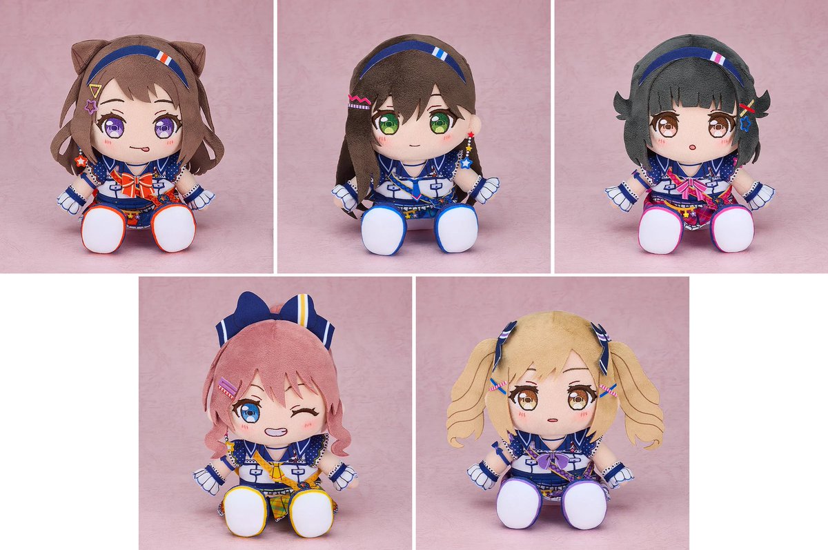 BanG Dream!ぬいぐるみ ポピパ5体セット ＋モカ Poppin'Party 5人の