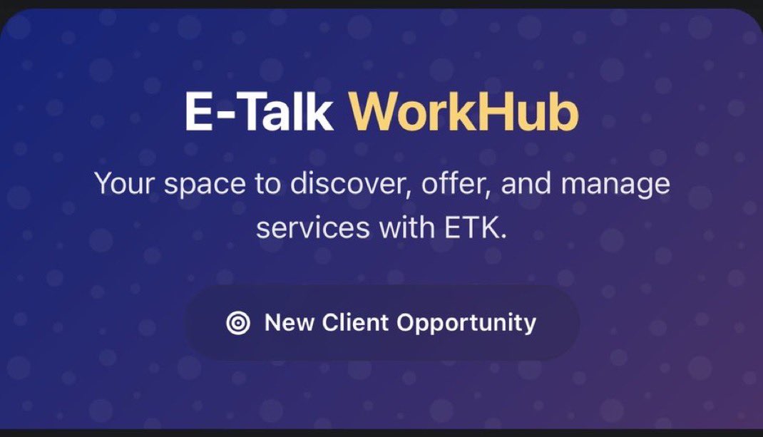 Mapemaofweb3's tweet image. You know how sometimes you have something to sell, or a skill to offer, but it feels like nobody online is actually seeing it?

That’s exactly why I like @ETALK_XYZ. 

You can sign up, verify your account, and get free slots to showcase your products or services; 

From clothes,…