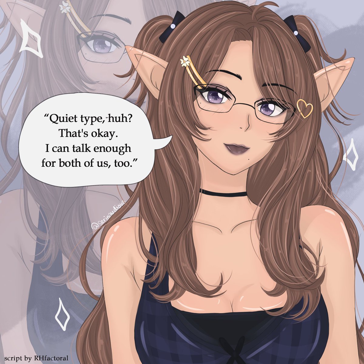 This goth goblin chick has her eyes on you in the club 😉 

Audio dropping later on the channel!