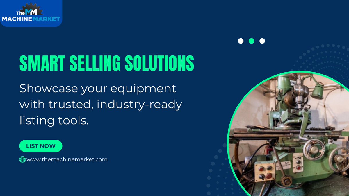 themachinemkt's tweet image. Give your machine inventory the exposure it deserves — 100% FREE.

List your machines on The Machine Market and reach buyers worldwide .

👉 themachinemarket.com/register/

#TheMachineMarket #IndustrialMachinery #MachineryForSale #Manufacturing #HeavyMachinery #FreeListing
