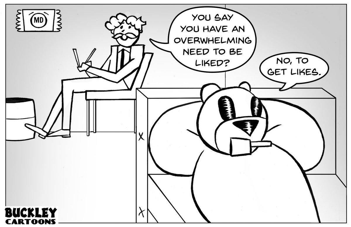 BuckleyCartoons's tweet image. #Needs #Likes #Therapy #Cartoon #Beaver