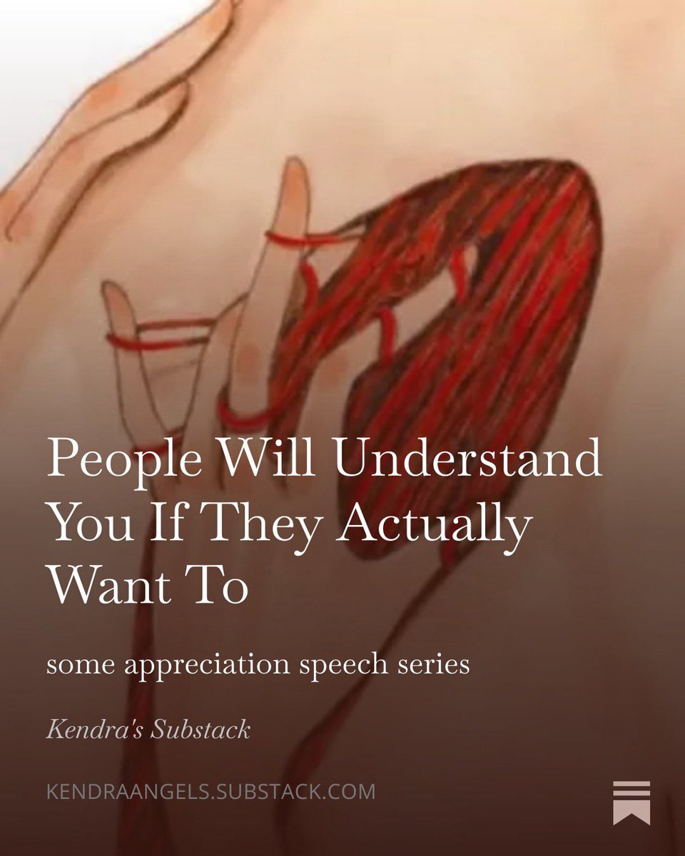 paramour_noir's tweet image. People Will Understand You If They Actually Want To

substack.com/@paramoursf/no…