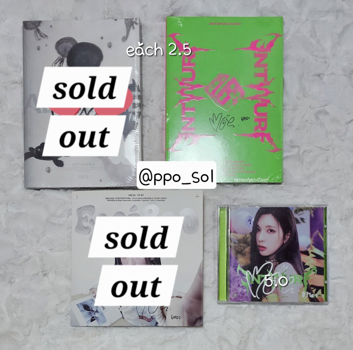 WTS) 엔믹스 배이 싸인앨범 사인 양도

AD MARE, expergo: ❌️
ENTWURF 일괄 배송비포함 7 ✅️

다른 게시글에서 굿즈 다량 판매중
✅️ English

릴리해원설윤지우규진미공포카럭드분철MD컴백콘서트팬미팅sign album WTB NMIXX 친필다이스오오 엠디키링인형 믹스피설뿌니삐요릴랑이쮸멍행만이뀨냥
